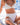 Kenny Flowers Watercolors Swim womens amalfi white banded sporty bikini bottom