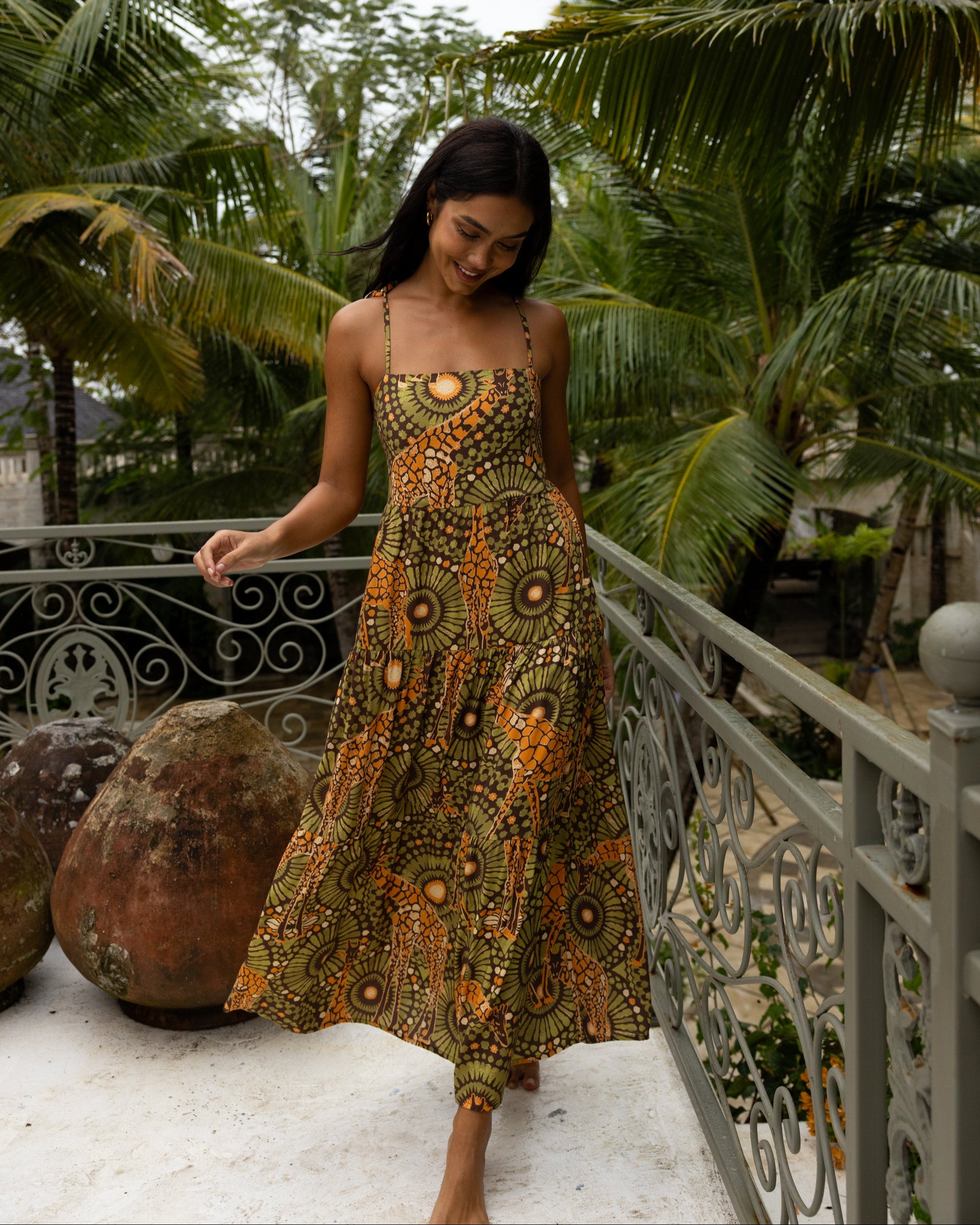 cute tribal dresses "In Shapes" Tribal Print Dress