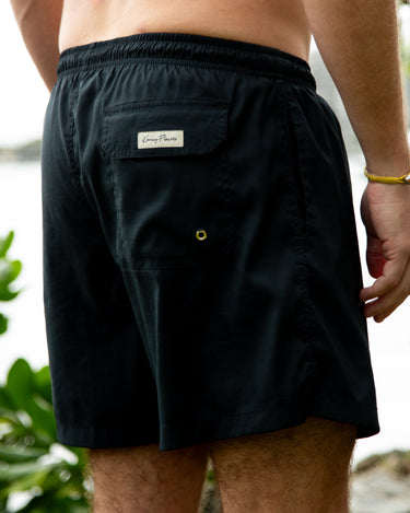 Kenny Flowers mens performance lining all day mens athleisure midnight dips black swim trunks