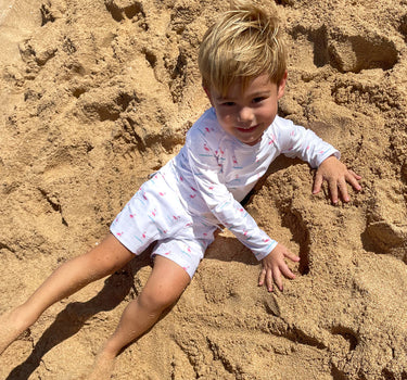 The Surfing Flamingos - Kids Rash Guard UPF 50+