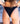 The Mykonos - Textured Black Sporty Bikini Bottom
