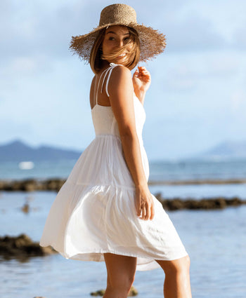 The Jetset - White Mini Resort Dress