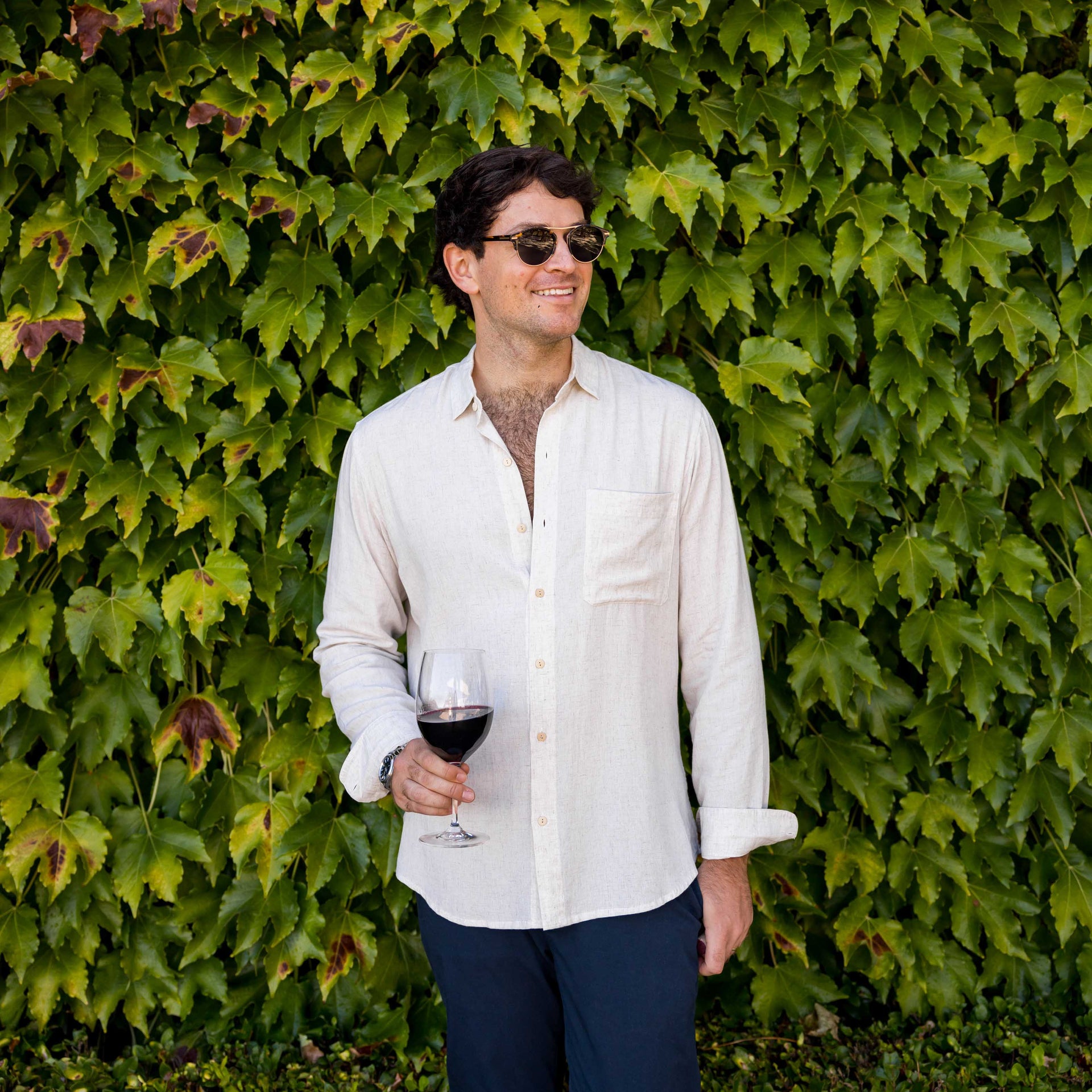 Taste Maker Long Sleeve Linen Blend Shirt