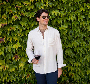The Taste Maker - Long Sleeve Linen Blend Shirt