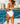 The Santorini - White Floral Jacquard High Waist Bikini Bottom