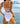Light Steel Blue The Santorini - White Floral Jacquard Underwire One Piece