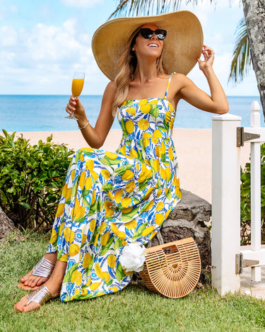 Women's Beach Dress Summer Maxi Sundress Strapless Hawaiian Cover