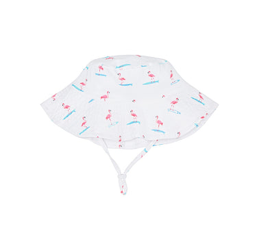 The Surfing Flamingos Bucket Hat - Kids UPF 50+