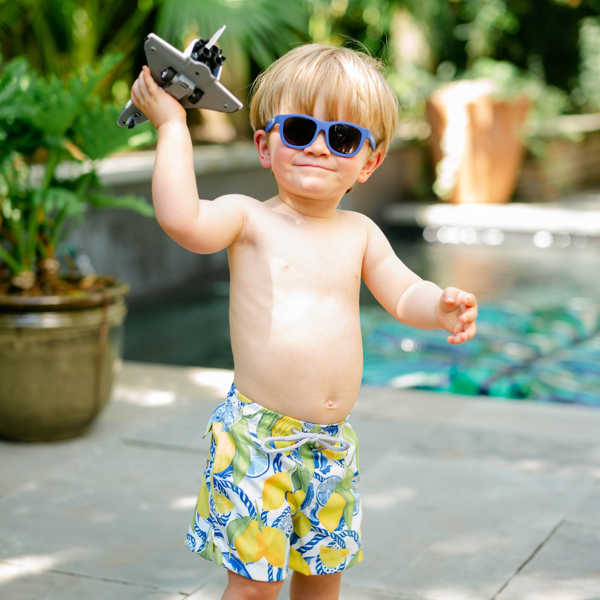 Lemonade Stand Swim Trunks UPF 50+