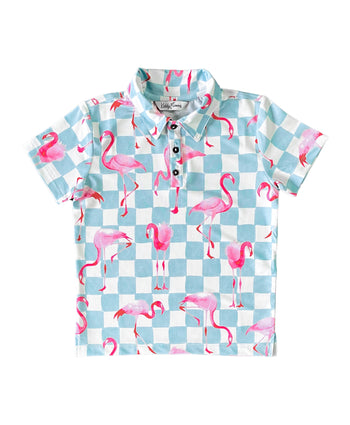 The Flamingo Low - Kids Golf Shirt