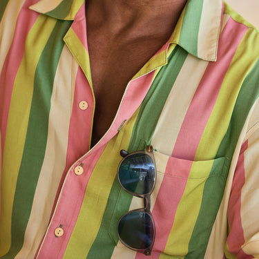 Rosy Brown The Nassau You Lookin' - Camp Collar Short Sleeve Shirt
