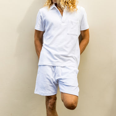 Light Gray The Casa Blanca - Terry Cloth Cabana Shorts